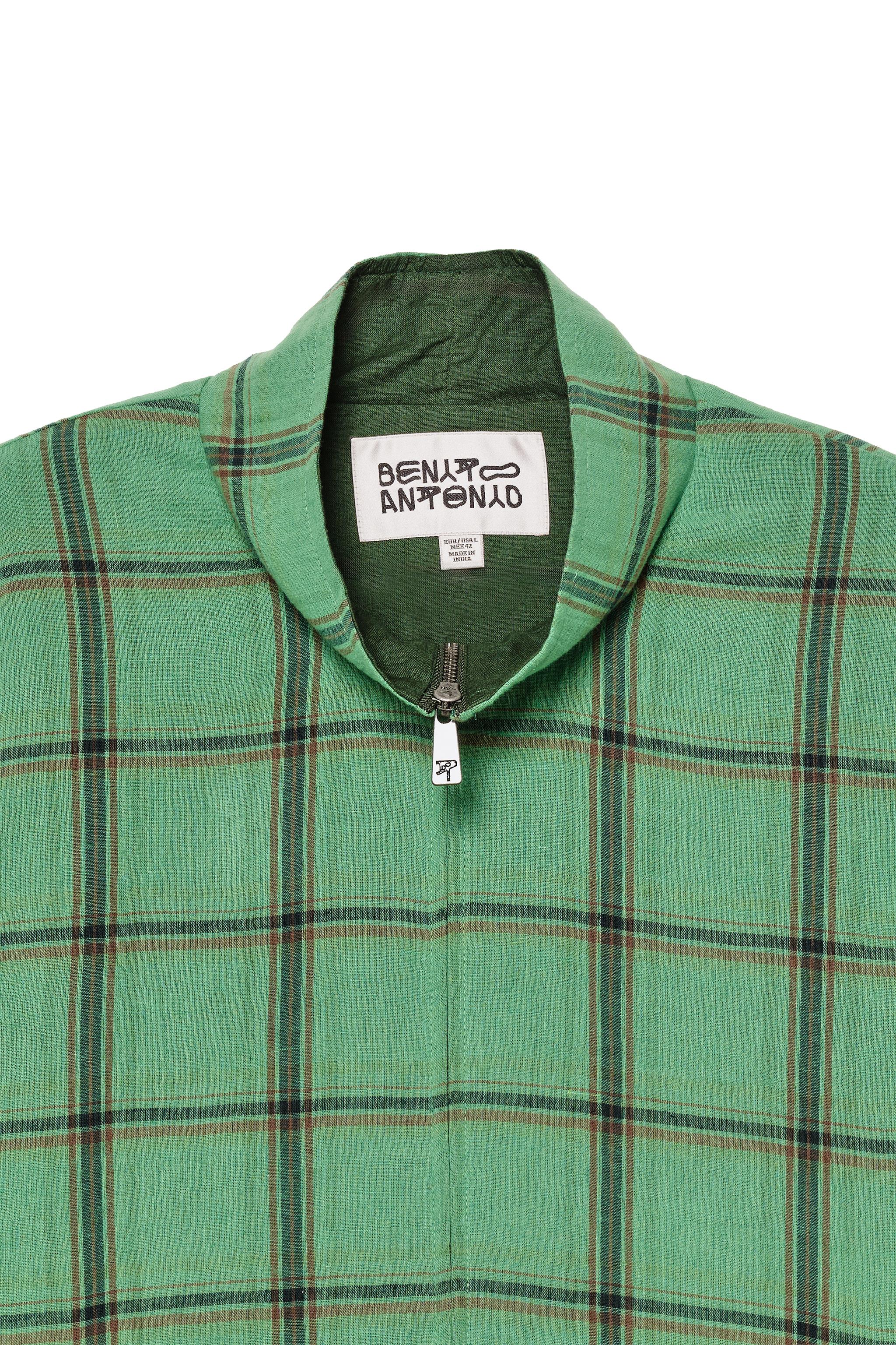 BLOUSON COUPE DÉCONTRACTÉE À CARREAUX